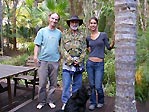 Neville Coleman with the Underwater Festival organisers Tim and Wandy Hochgrebe, Byron Bay