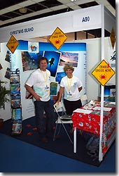 The Christmas Island booth at MIDE, Kuala Lumpur, Malaysia.