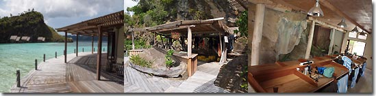 The dive centre at Misool Eco Resort - Raja Ampat, West Papua, Indonesia.