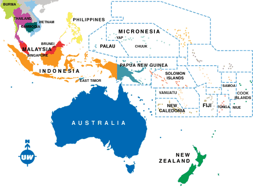 Australasia Map