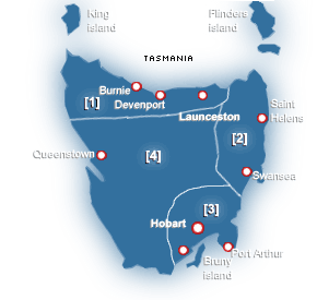 Tasmania Map